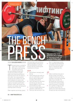 Set up: Lift: Take a look at the correct bench form