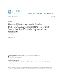 (In)Accuracy of the Brandeis Dichotomy