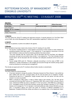MINUTES 102ND FC MEETING &ndash; 13 AUGUST 2008