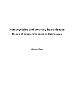 the role of polymorphic genes and hemostasis