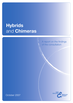 Hybrids and Chimeras