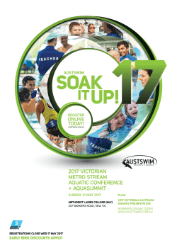 2017 victorian metro stream aquatic conference +