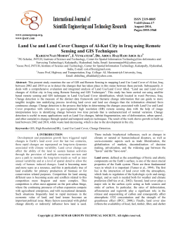 Land Use and Land Cover Changes of Al-Kut City in Iraq
