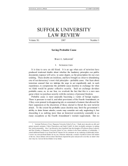 SUFFOLK UNIVERSITY LAW REVIEW