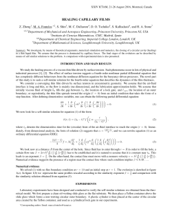 HEALING CAPILLARY FILMS