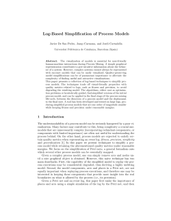 Log-Based Simplification of Process Models