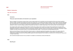 CDP Water - Barrick Gold Corporation