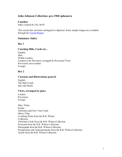 Coaches - Bodleian Libraries