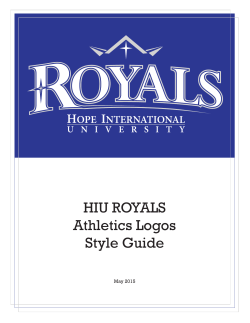 HIU ROYALS Athletics Logos Style Guide