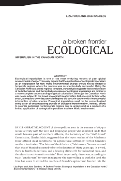 Ecological Imperialism in the Canadian North