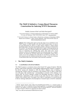 Corpus-Based Thesaurus Construction for Indexing WWW Documents