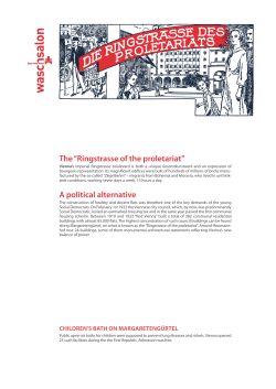 Ringstrasse of the proletariat - Waschsalon Karl-Marx-Hof