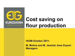 Technical Session &ndash; TP#05 &ndash; Flour Cost Saving with
