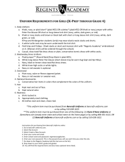 the 2016-17 Uniform Requirements