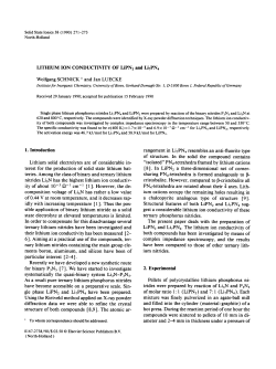 Solid State lonics 38 (1990) 271-273 North