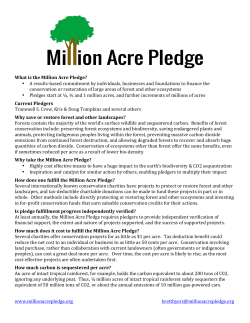 MAP v8 - Million Acre Pledge