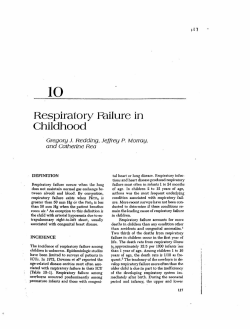 10 Respiratory Failure in Childhood