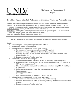 Mathematical Connections II Project 4
