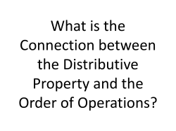 Distributive Property and the Order of Operations.pptx_