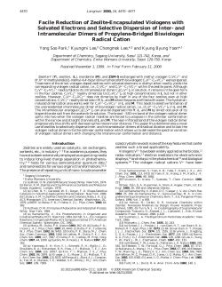 Facile Reduction of Zeolite-Encapsulated Viologens with Solvated