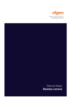 Dermot Nolan Beesley Lecture