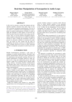 Real-time Manipulation of Syncopation in Audio Loops