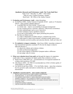 QDA and PA - the Twain Shall Meet