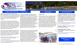 Junior News Club Champs Reminder &ndash; 7 weeks to go Upcoming