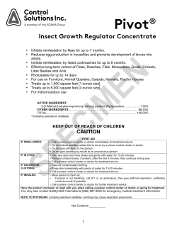 Specimen Label - Control Solutions Inc.
