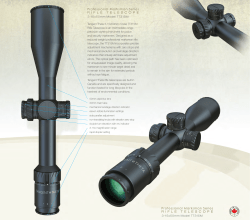 Professional Marksman Series R I F L E T E L E S C O P E