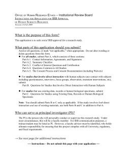 Full IRB Submission