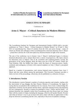 Executive Summary - Luxembourg Institute for European and