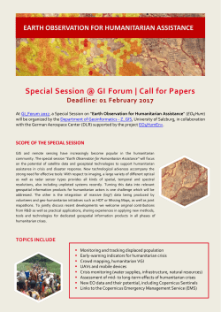 Special Session @ GI Forum | Call for Papers