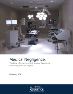 Medical Negligence - The American Association For Justice