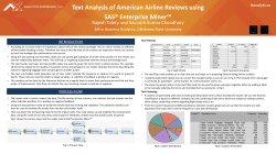 Text Analysis of American Airline Reviews using SAS&reg; Enterprise