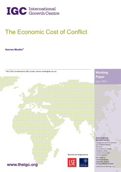 The Economic Cost of Conflict - IAE-CSIC