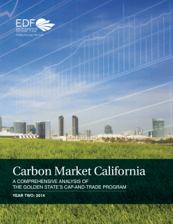 Carbon Market California - Environmental Defense Fund