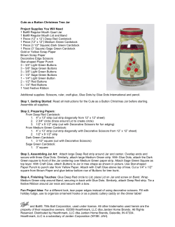 Cute as a Button Christmas Tree Jar