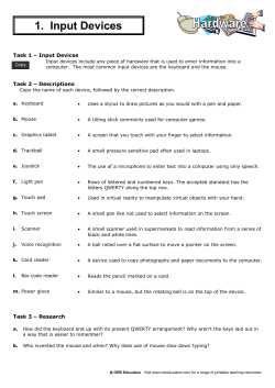 1. Input Devices