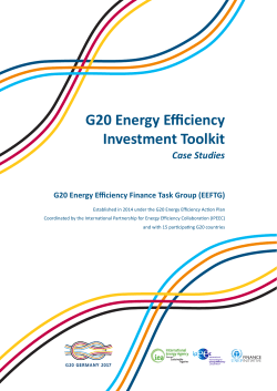 G20 Energy Efficiency Investment Toolkit