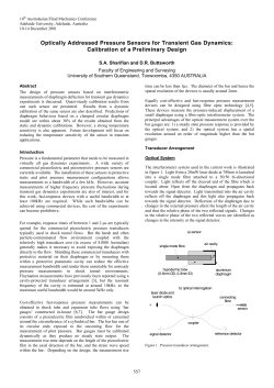 Optically Addressed Pressure Sensors for Transient Gas Dynamics
