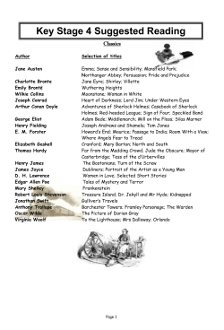 KS4 Reading List - Stratford School Academy