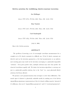 Kelvin notation for stabilizing elastic-constant inversion