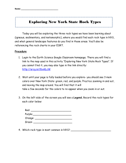 Exploring New York State Rock Types