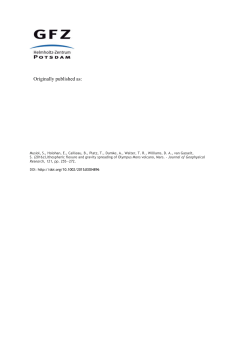 Lithospheric flexure and gravity spreading of Olympus Mons volcano