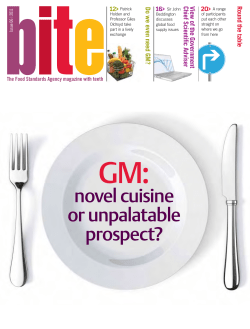 novel cuisine or unpalatable prospect?