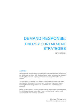 demand response