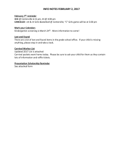 Dear Parents - Saint Mary Catholic Schools