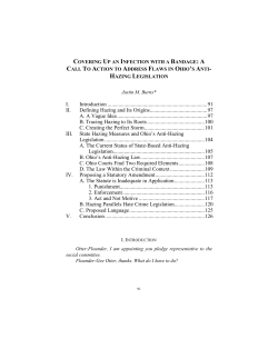 I. Introduction - The University of Akron