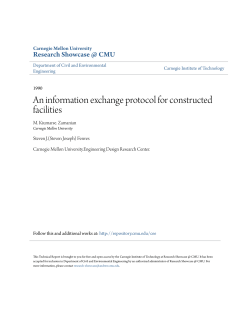 An information exchange protocol for constructed facilities